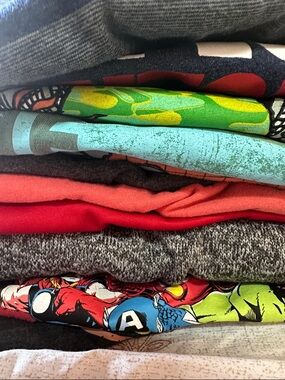 Set of ten small boys shirts and one pull over in a pet free and smoke free home